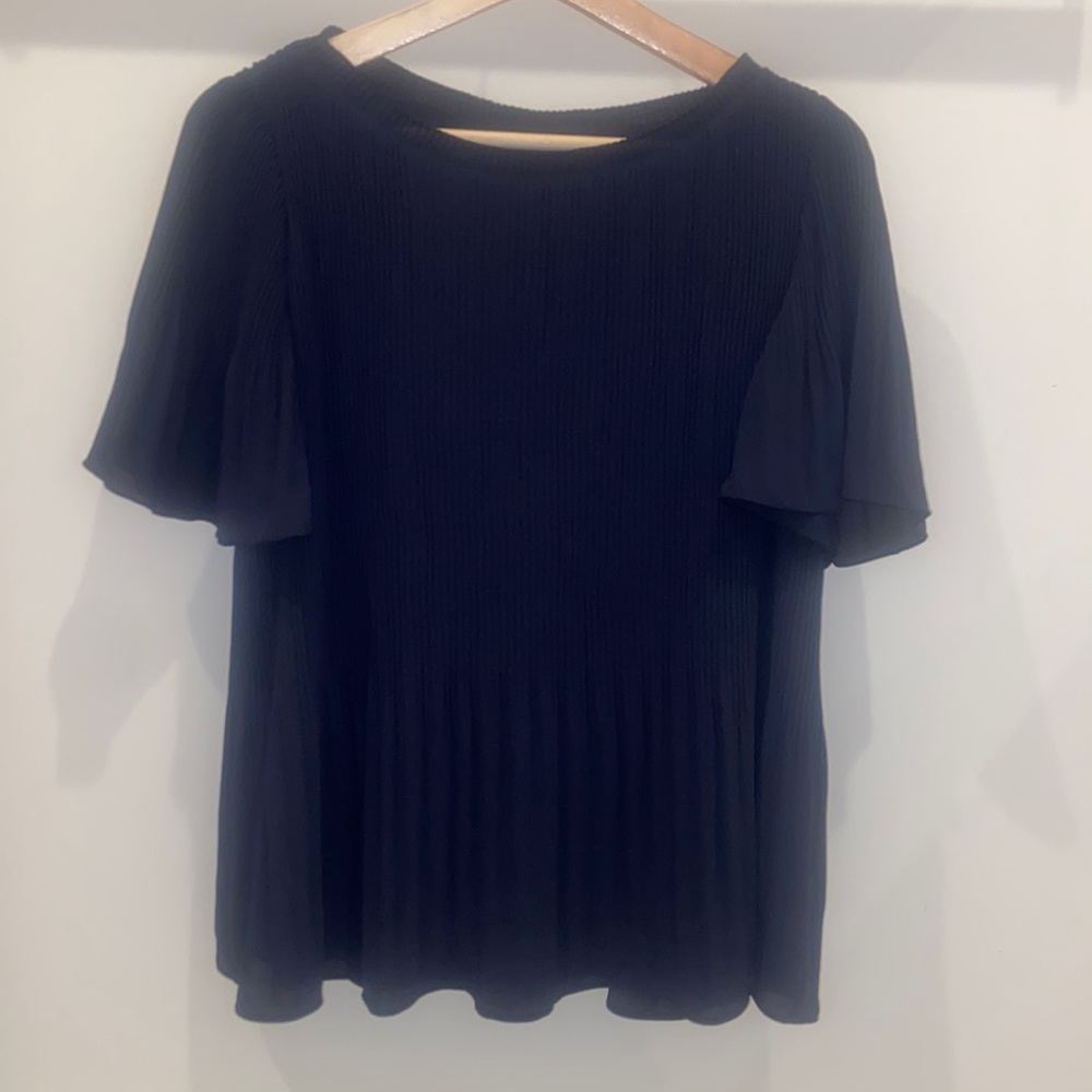 Ann Taylor navy blouse